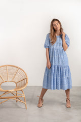 LOLA DRESS - MOROCCAN BLUE