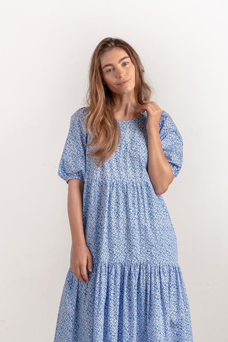 LOLA DRESS - MOROCCAN BLUE