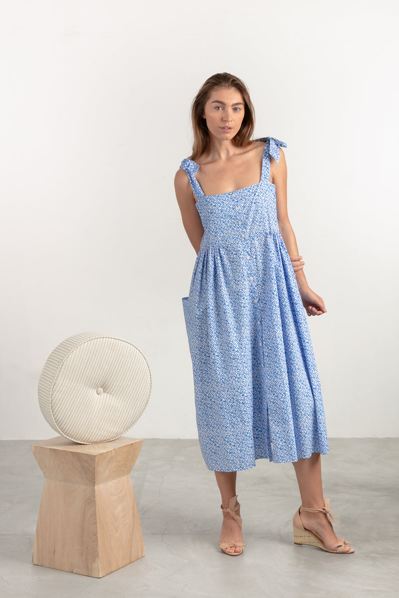 POPPY DRESS - MOROCCAN BLUE