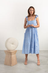 POPPY DRESS - MOROCCAN BLUE