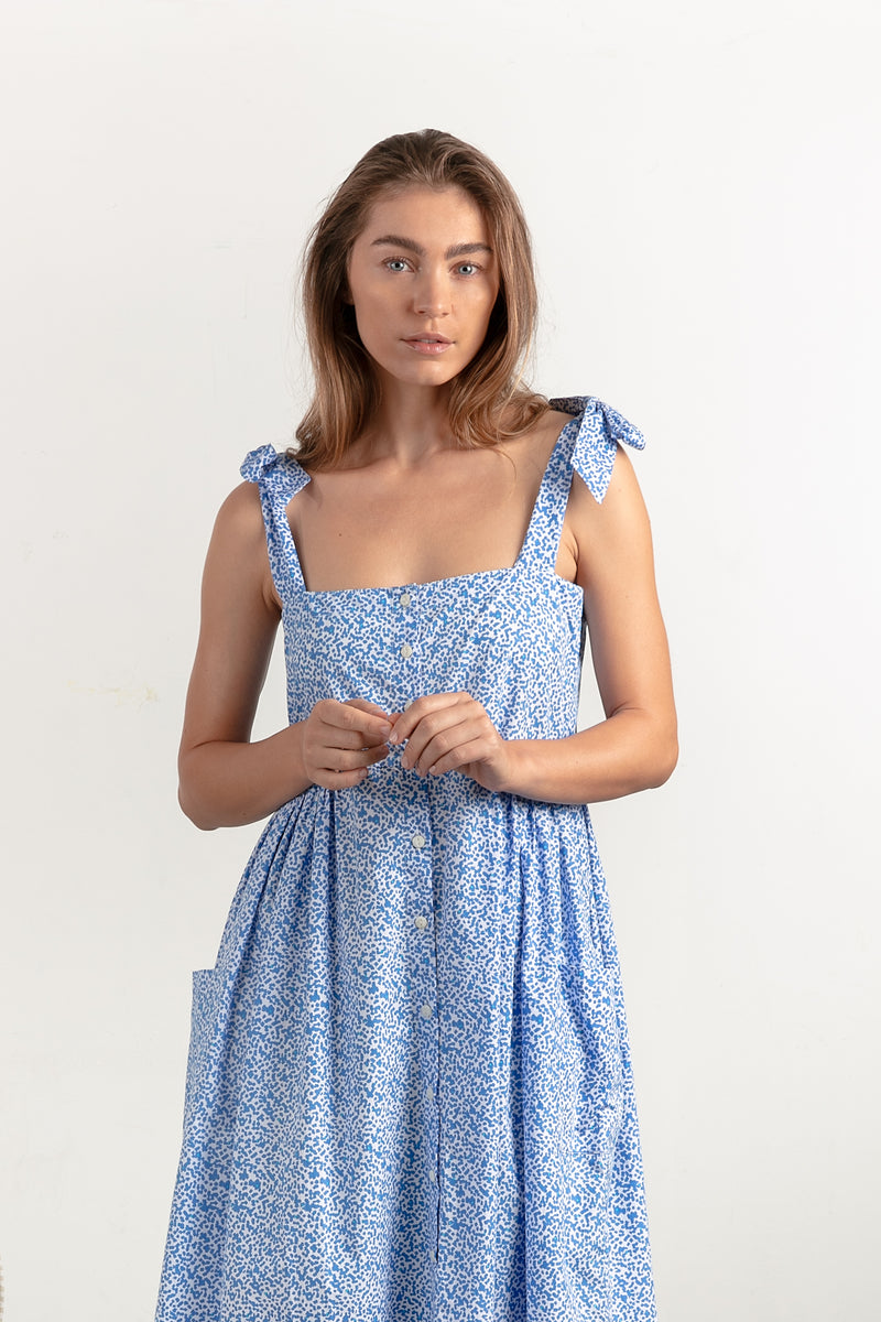 POPPY DRESS - MOROCCAN BLUE